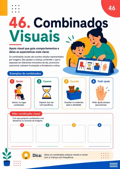 Página do material: Combinados visuais